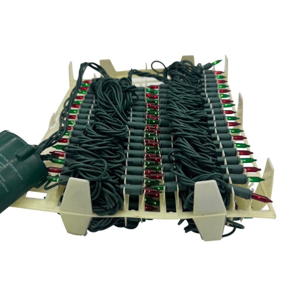 Holiday Time 140-Count 8-Function Memory Lock Red & Green Mini Lights
